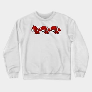 Red Tail Panda walking Crewneck Sweatshirt